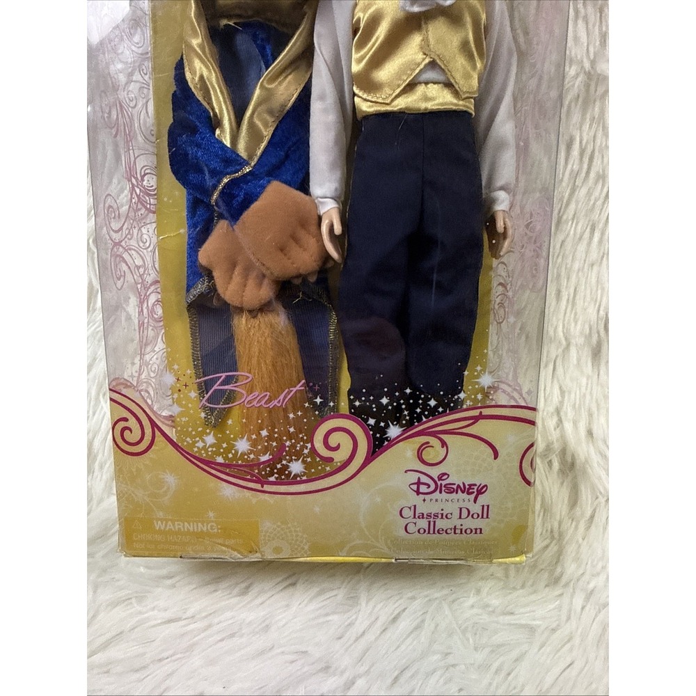 Disney Store Beauty & Beast Prince Adam Beast Classic Doll Set Boxed Unused - Picture 4 of 5